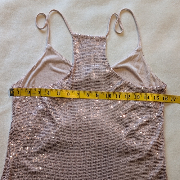 Dynamite Y2K Sequin Pink Camisole Top Size M - Picture 8 of 14